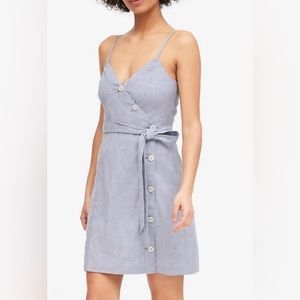 2P Linen Cotton Banana Republic button-front mini dress